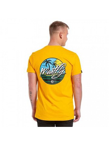 Meatfly pánské tričko Beacher Deep Yellow Žlutá Velikost XXL