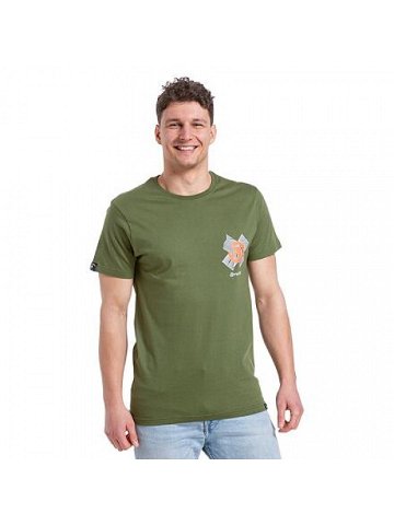 Meatfly pánské tričko Ductape Olive Zelená Velikost XXL