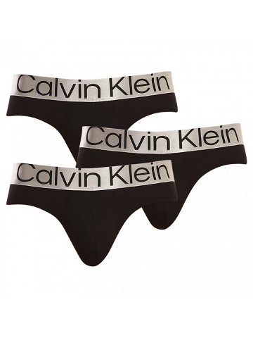 3PACK pánské slipy Calvin Klein černé NB3129A-7V1 XXL