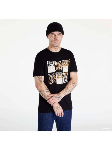 GUESS Ss Bsc Rave Poster T Black