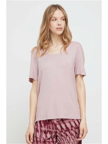 Tričko Calvin Klein Underwear růžová barva
