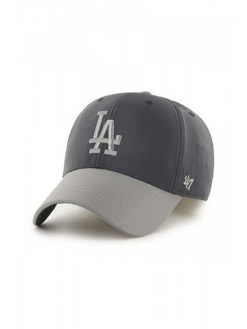 Kšiltovka 47brand MLB Los Angeles Dodgers šedá barva s aplikací