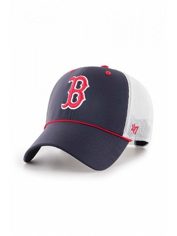 Kšiltovka 47brand MLB Boston Red Sox tmavomodrá barva s aplikací