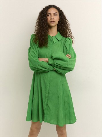 Karen by Simonsen Košilové šaty Bugsy 10104307 Zelená Feminine Fit