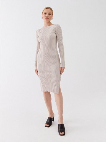 Calvin Klein Úpletové šaty Iconic K20K205753 Šedá Slim Fit