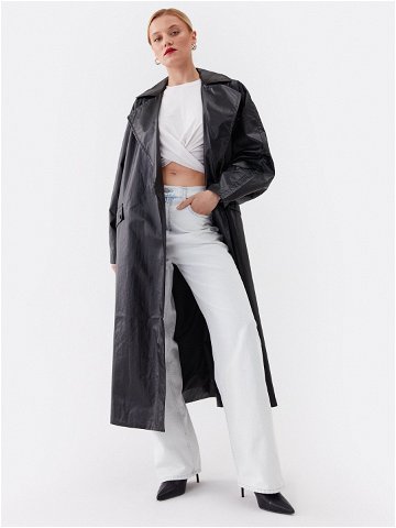 Calvin Klein Jeans Kabát pro přechodné období J20J221389 Černá Relaxed Fit