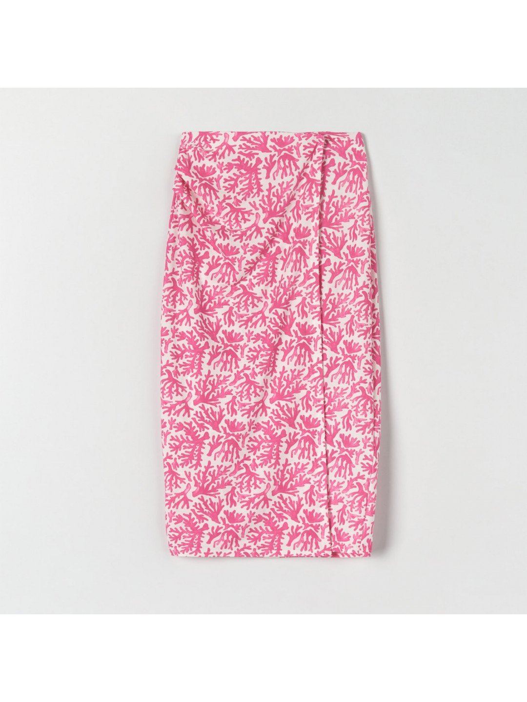 Sinsay – Vzorovaná midi sukně – Růžová