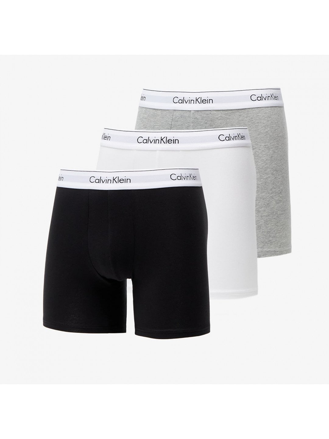 Calvin Klein Modern Cotton Stretch Boxer Brief 3-Pack Black White Grey Heather