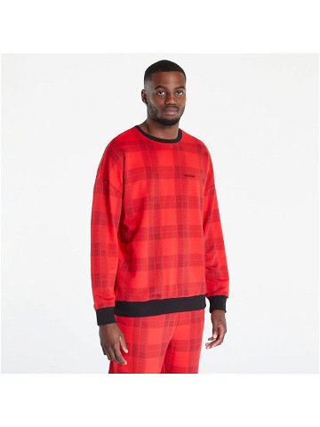Calvin Klein Mc Holiday Lounge L S Sweatshirt Red