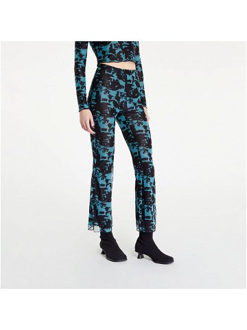 Wasted Paris Wm Pant Flare Threat Black Turquoise