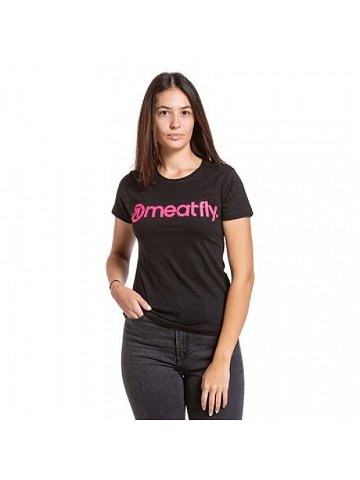 Meatfly dámské tričko Liana Pink Neon Black Černá Velikost S