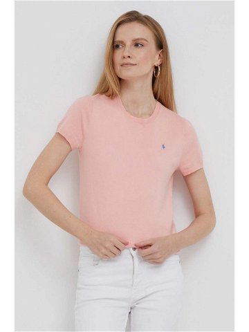 Tričko Polo Ralph Lauren růžová barva 211891673