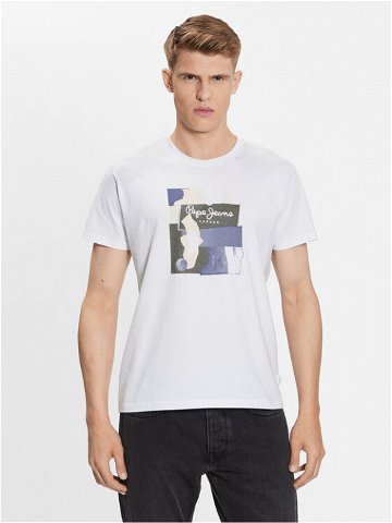 Pepe Jeans T-Shirt Oldwive PM508942 Bílá Regular Fit