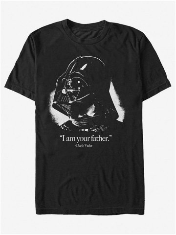 Černé unisex tričko ZOOT Fan Star Wars Vader is the Father