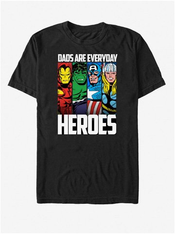 Černé unisex tričko ZOOT Fan Marvel Everyday Hero Dad