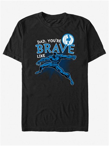 Černé unisex tričko ZOOT Fan Marvel Brave Like Dad