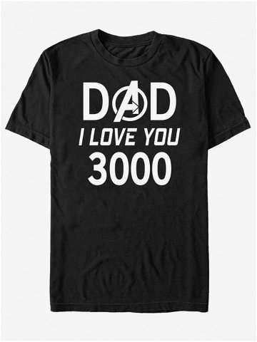 Černé unisex tričko ZOOT Fan Marvel Dad 3000