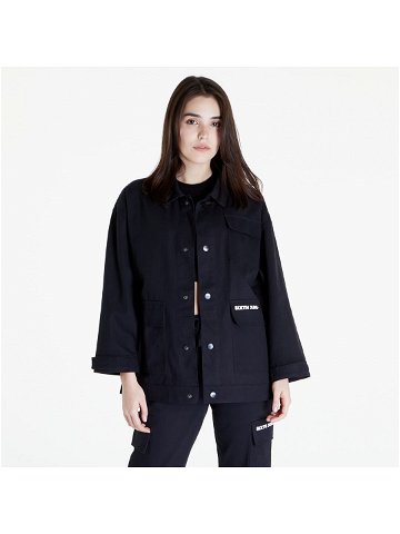 Sixth June O S Work Jacket With Pockets Black