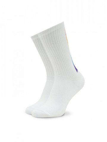 Emporio Armani Sada 2 párů pánských vysokých ponožek 303122 3R354 00010 Bílá