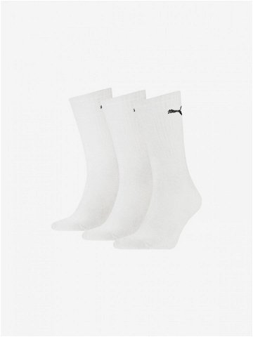 Puma Sport Ponožky 3 páry Bílá
