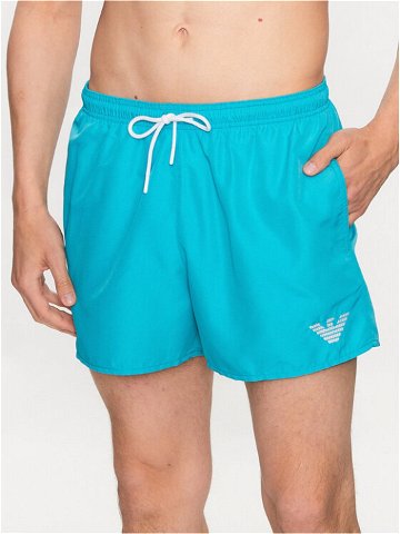 Emporio Armani Underwear Plavecké šortky 211752 3R438 00032 Tyrkysová Regular Fit