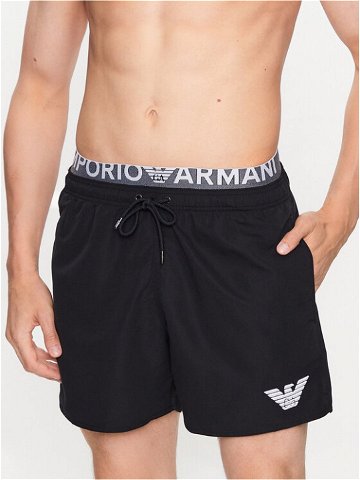 Emporio Armani Underwear Plavecké šortky 211740 3R432 00020 Černá Regular Fit