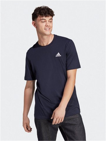 Adidas T-Shirt Essentials Single Jersey Embroidered Small Logo T-Shirt HY3404 Modrá Regular Fit