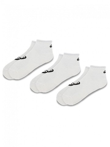 Asics Sada 3 párů nízkých ponožek unisex 3PPK Quarter Sock 155205 Bílá