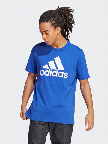 Adidas T-Shirt Essentials Single Jersey Big Logo T-Shirt IC9351 Modrá Regular Fit