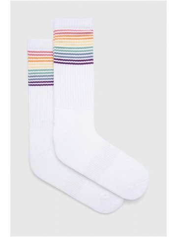 Ponožky Abercrombie & Fitch pánské bílá barva