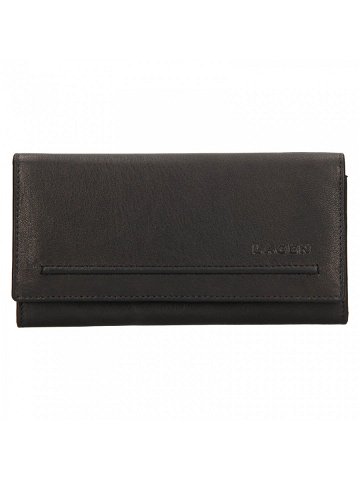 Dámská kožená peněženka Lagen Ludmila – černá