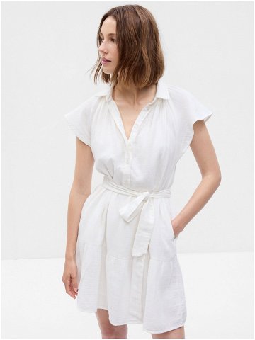 Bílé dámské košilové šaty Gap