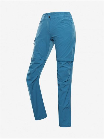 Modré dámské outdoorové kalhoty s odepínacími nohavicemi ALPINE PRO NESCA