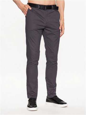 Calvin Klein Chino kalhoty Modern Twill K10K110979 Šedá Slim Fit