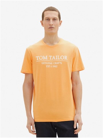 Oranžové pánské tričko Tom Tailor