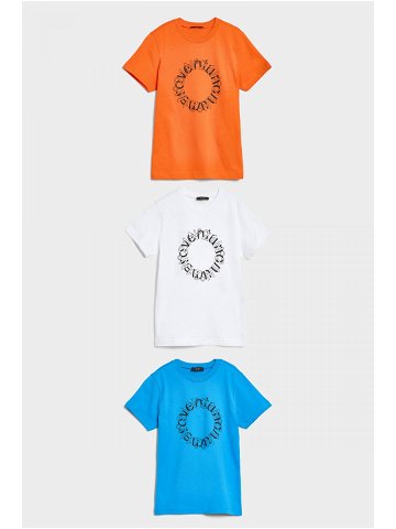 Tričko no21 three-pack t-shirt oranžová 8y