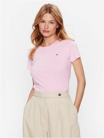 Tommy Hilfiger T-Shirt 1985 WW0WW37857 Růžová Slim Fit
