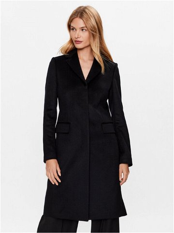Calvin Klein Vlněný kabát K20K205670 Černá Regular Fit