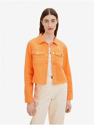 Oranžová dámská plátěná bunda Tom Tailor