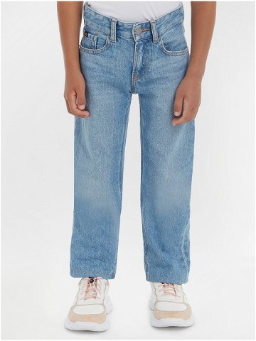 Světle modré klučičí straight fit džíny Calvin Klein Jeans