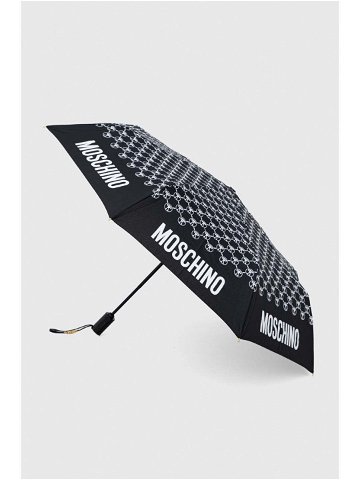 Deštník Moschino černá barva 8936 OPENCLOSEA