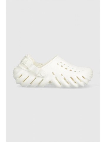Pantofle Crocs Echo Clog bílá barva 207937