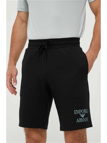 Šortky Emporio Armani Underwear černá barva