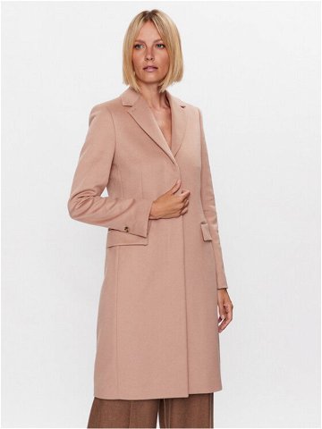 Calvin Klein Vlněný kabát K20K205670 Béžová Regular Fit