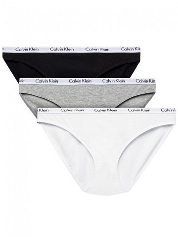 Calvin Klein Underwear Sada 3 kusů klasických kalhotek 000QD3588E Barevná