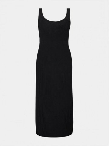 Gina Tricot Úpletové šaty 19485 Černá Slim Fit