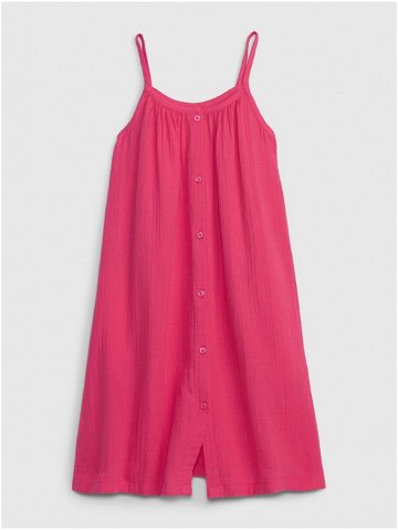Tmavě růžové holčičí šaty GAP