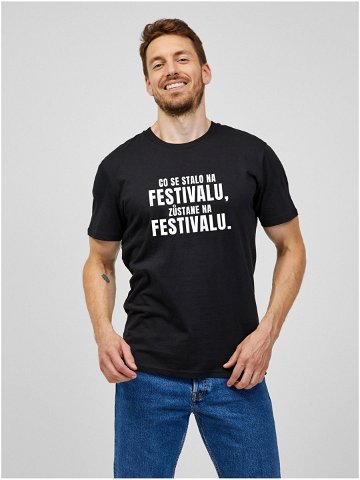 Bílé pánské tričko ZOOT Original Co se stane na festivalu zůstane na festivalu