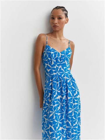 Mango Letní šaty Salinas 57050276 Modrá Regular Fit