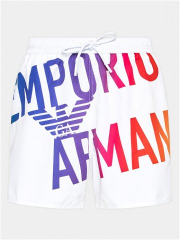 Emporio Armani Underwear Plavecké šortky 211740 3R424 93610 Bílá Regular Fit